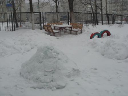 Участок зимой